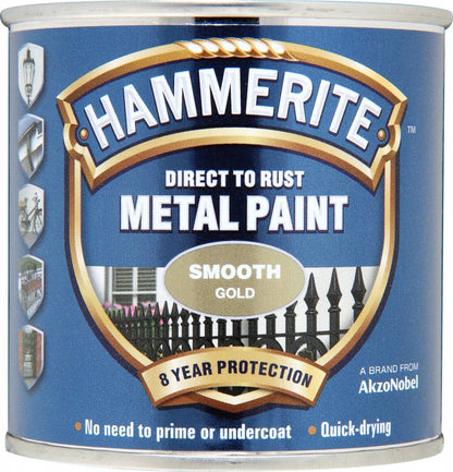 Hammerite Metal Paint Smooth, Hammered & Satin 250ml & 750ml