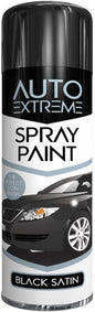 Paint Factory Black Satin Spray Paint 250ml – Fast Drying Automotive & Multi-Surface Aerosol