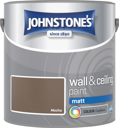 Johnstone’s Wall & Ceiling Matt Emulsion Paint 2.5L – Interior Matt Paint – Multiple Colours