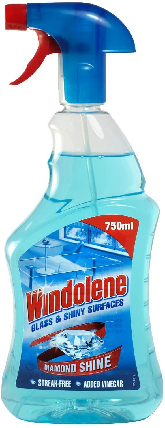 Windolene Trigger Spray 750ml – Streak-Free Glass & Shiny Surface Cleaner with Vinegar