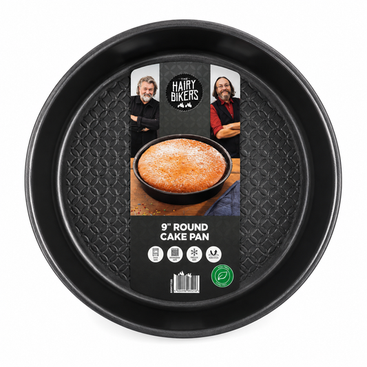 Hairy Bikers Bakeware 9 Inch Round Cake Pan – Non-Stick Black