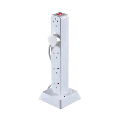Daewoo 10-Gang 2M Tower Extension With Surge & 2 USB