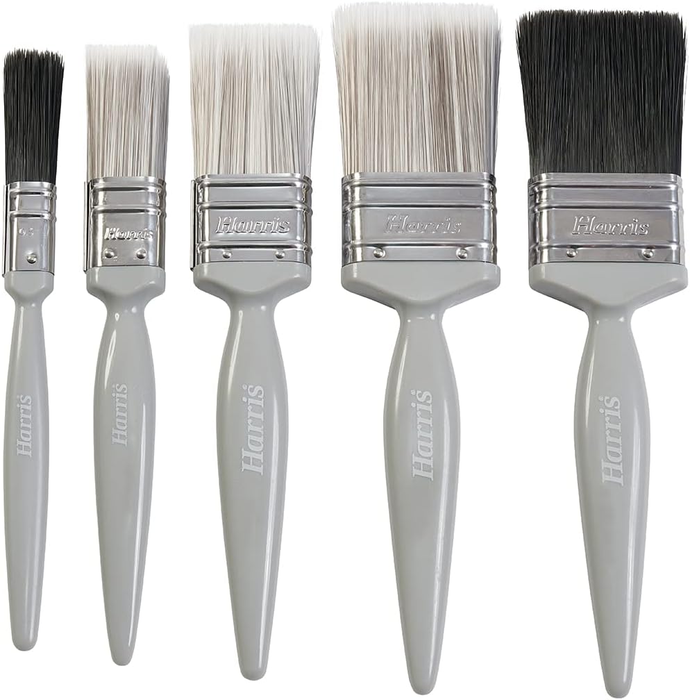 Harris Essentials 5 Piece Paint Brush Set – Walls, Ceilings &amp; Gloss Brushes 101011008