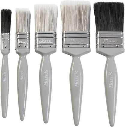 Harris Essentials 5 Piece Paint Brush Set – Walls, Ceilings &amp; Gloss Brushes 101011008