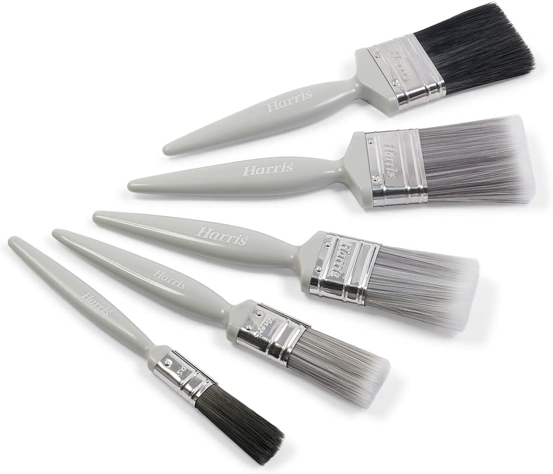 Harris Essentials 5 Piece Paint Brush Set – Walls, Ceilings &amp; Gloss Brushes 101011008