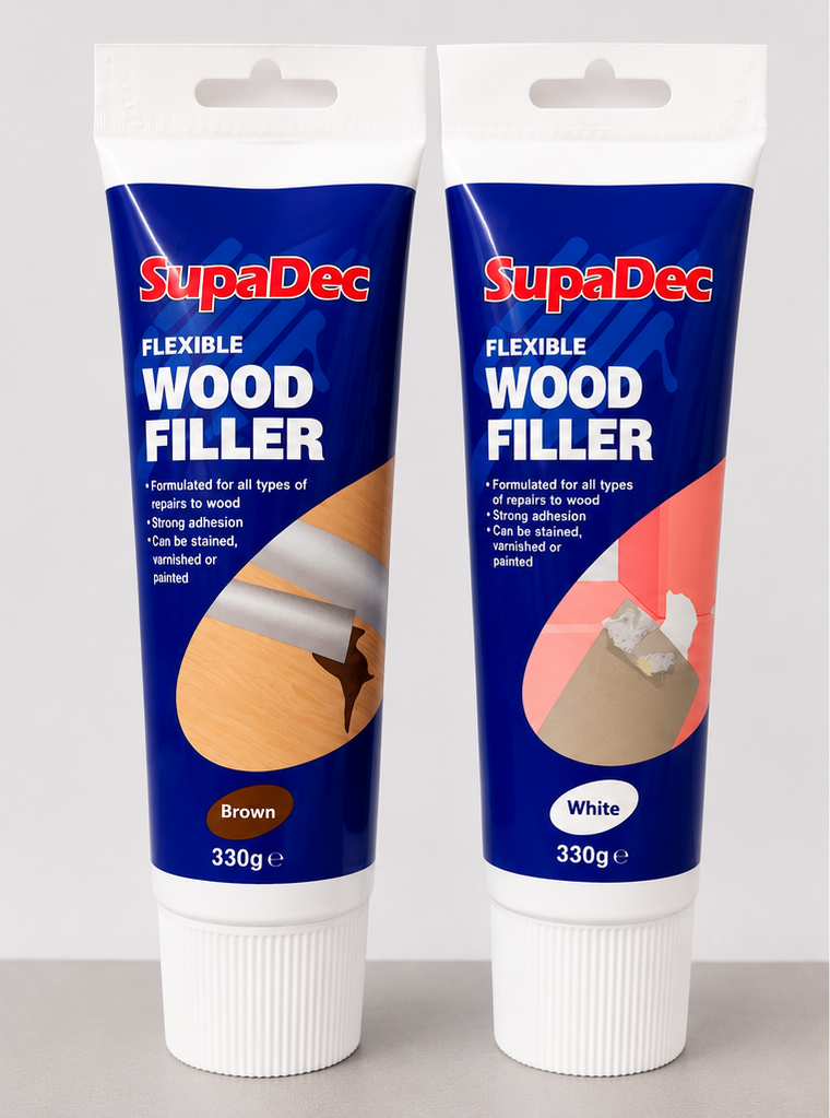 SupaDec Flexible Wood Filler 330g – White & Brown