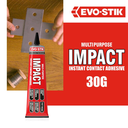 Evo-Stik Impact Adhesive 30g & 65gTube 250ml & 500ml Tin & 500ml Aerosole