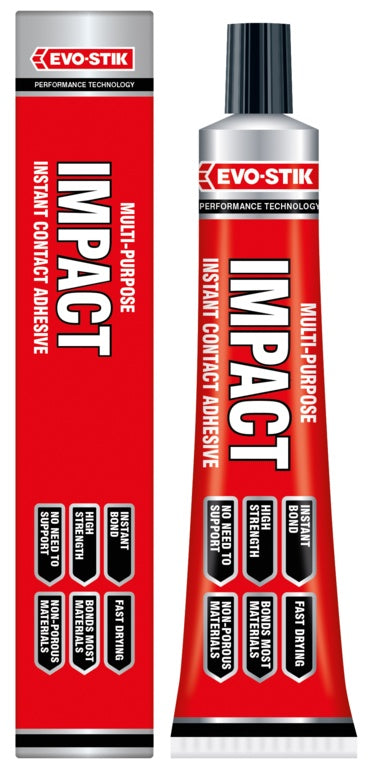 Evo-Stik Impact Adhesive 30g & 65gTube 250ml & 500ml Tin & 500ml Aerosole