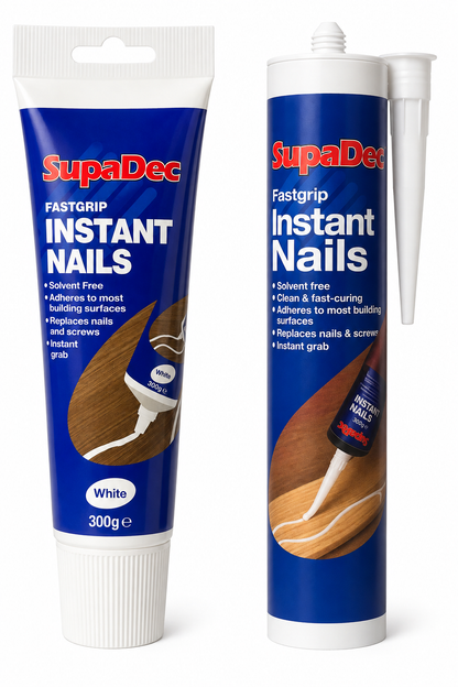 SupaDec Fastgrip Instant Nails 300ml Caulk & 300g Tube