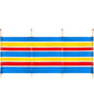 Redwood Windbreak Wooden Poles With Rubber Caps - Size Varient