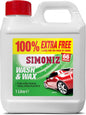 Simoniz Wash & Wax 1L – Triple-Action Car Shampoo with Carnauba Wax