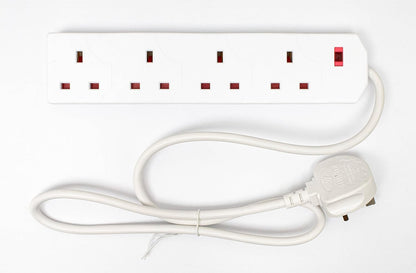 DAEWOO 4 Gang Standard Extension Lead 1 Metre