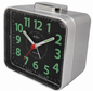 Acctim Parker Alarm Clock Silver 16467 – Non-Ticking Bedside Clock with Snooze &amp; Backlight
