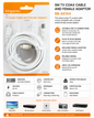 Kingavon 5m TV Coax Cable & Female Adaptor – 75 Ohm Aerial Cable
