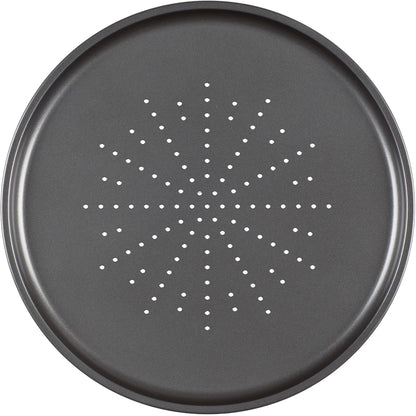 Prochef Essentials 32.5cm / 12.5" Large Non-Stick Carbon Steel Pizza Tray – Black
