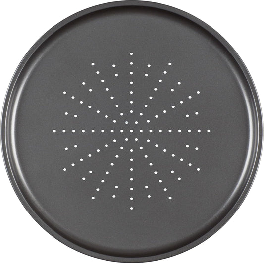 Prochef Essentials 32.5cm / 12.5" Large Non-Stick Carbon Steel Pizza Tray – Black