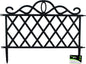 Green Blade Plastic Garden Border Fence - Black