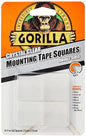 Gorilla Mounting Tape Squares Crystal Clear
