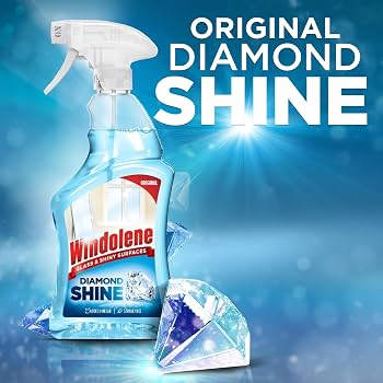 Windolene Trigger Spray 750ml – Streak-Free Glass & Shiny Surface Cleaner with Vinegar