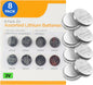 Kingavon 8 Pack 3V Assorted Lithium Batteries