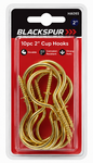 Blackspur 10PC 2" Cup Hooks – Brass Plated Screw-In Hanging Hooks
