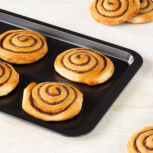 Prochef Essentials Large Oven Tray – Non-Stick Easy Clean, BLACK