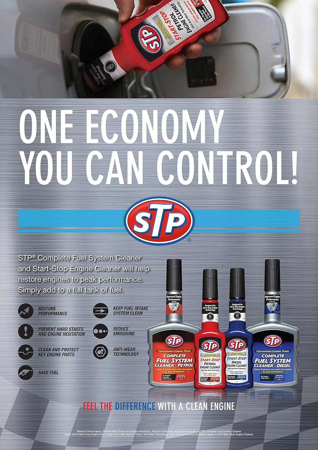 STP Complete Diesel Fuel System Cleaner 400ml 65400EN – Injector & Engine Cleaner