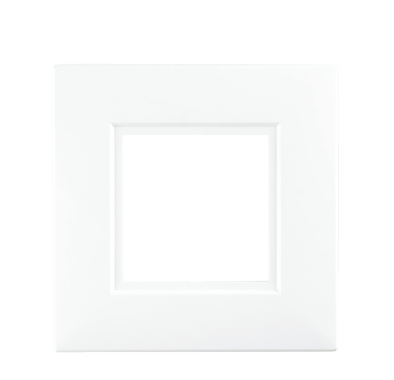 Securlec White Finger Plates for Flush Wall Switches – Square Edge 2 Pack 152.6 x 152.6mm