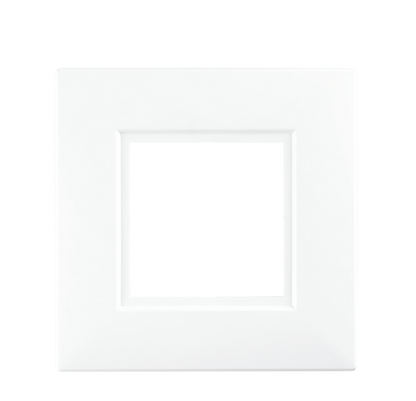 Securlec White Finger Plates for Flush Wall Switches – Square Edge 2 Pack 152.6 x 152.6mm