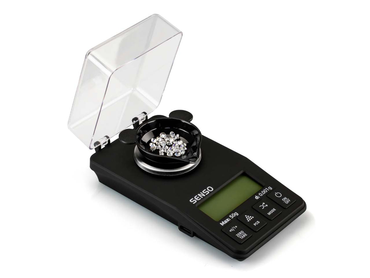 On Balance SEN-250 Carat Scale 50g x 0.001g – Professional Precision Digital Jewellery Scale