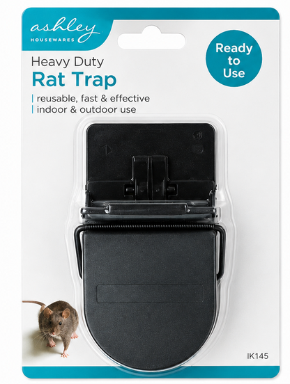 Ashley Heavy Duty Rat Trap – Reusable Indoor & Outdoor Rat Control