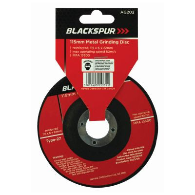 115 x 6mm GRINDING DISC - METAL