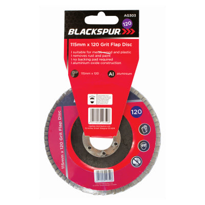 Blackspur 115mm 120 Grit Flap Disc