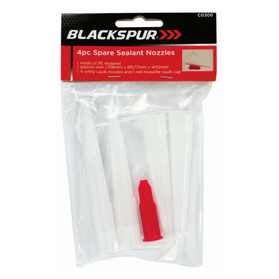 Blackspur 4PC SPARE SEALANT NOZZLES