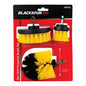 Blackspur 3PC Drill Powered Cleaning Brush Set BB-DB100 – Nylon Scrubbing Brushes for Cordless Drills