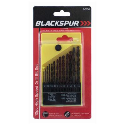 Blackspur 13 Piece High Speed HSS Drill Bit Set