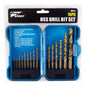 Pro User 15PC HSS Drill Bit Set BB-DB217 – Titanium Nitride Coated Metal Drill Bits 1.5–10mm