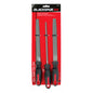 Blackspur 3PC Steel File Set BB-FS210 – 8" Flat, Round &amp; Half Round Metal Files