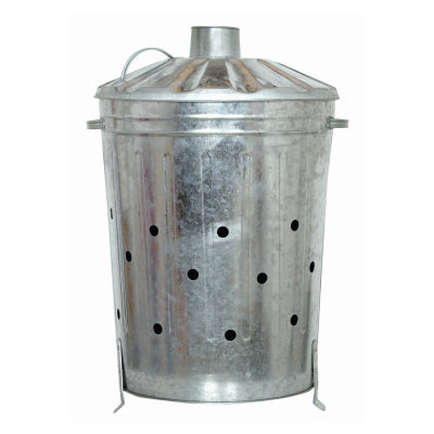 LARGE GALVANISED INCINERATOR BIN