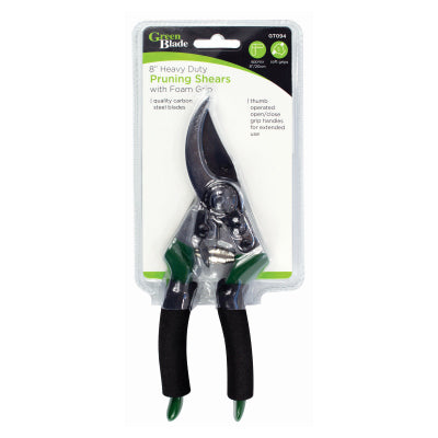 8" HEAVY DUTY PRUNING SHEARS WITH SOFT GRIPS