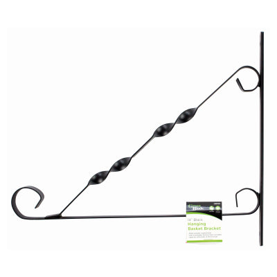 14" HANGING BASKET BRACKET - BLACk