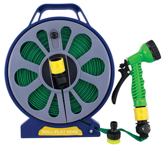 Green Blade 50'/15m Flat Hose With Spray Nozzle