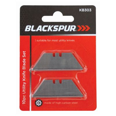 10PC Utility Knife Replacement Blade Set – High Carbon Steel