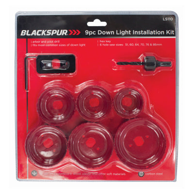 Blackspur 9PC DOWN LIGHT INSTALLATION KIT