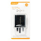 Kingavon 20W Fast Charge Two Port Plug Black BB-PA057 – USB-C PD & USB-A QC 3.0 Charger
