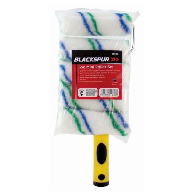 Blackspur 4 Inch 5 Piece Mini Roller Set
