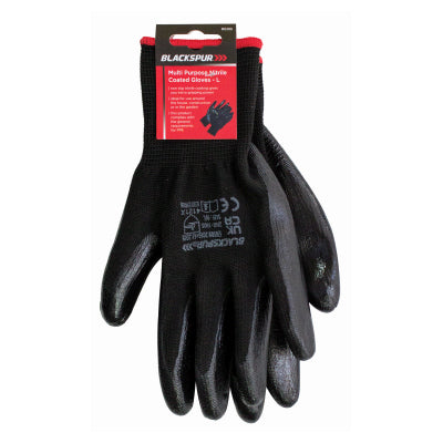 Blackspur Multi-Purpose Nitrile Coated Gloves