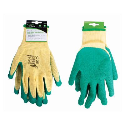 GREEN NON SLIP LATEX GLOVES - XL