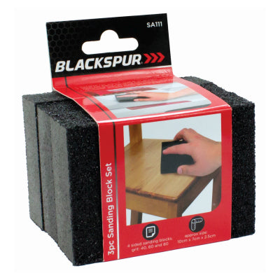 Blackspur 3PC SANDING BLOCK SET