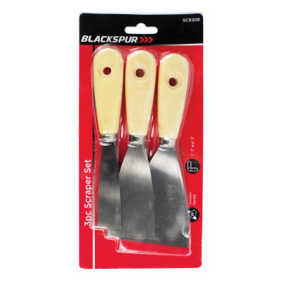 Blackspur 3PC SCRAPER SET 1", 2" & 3"